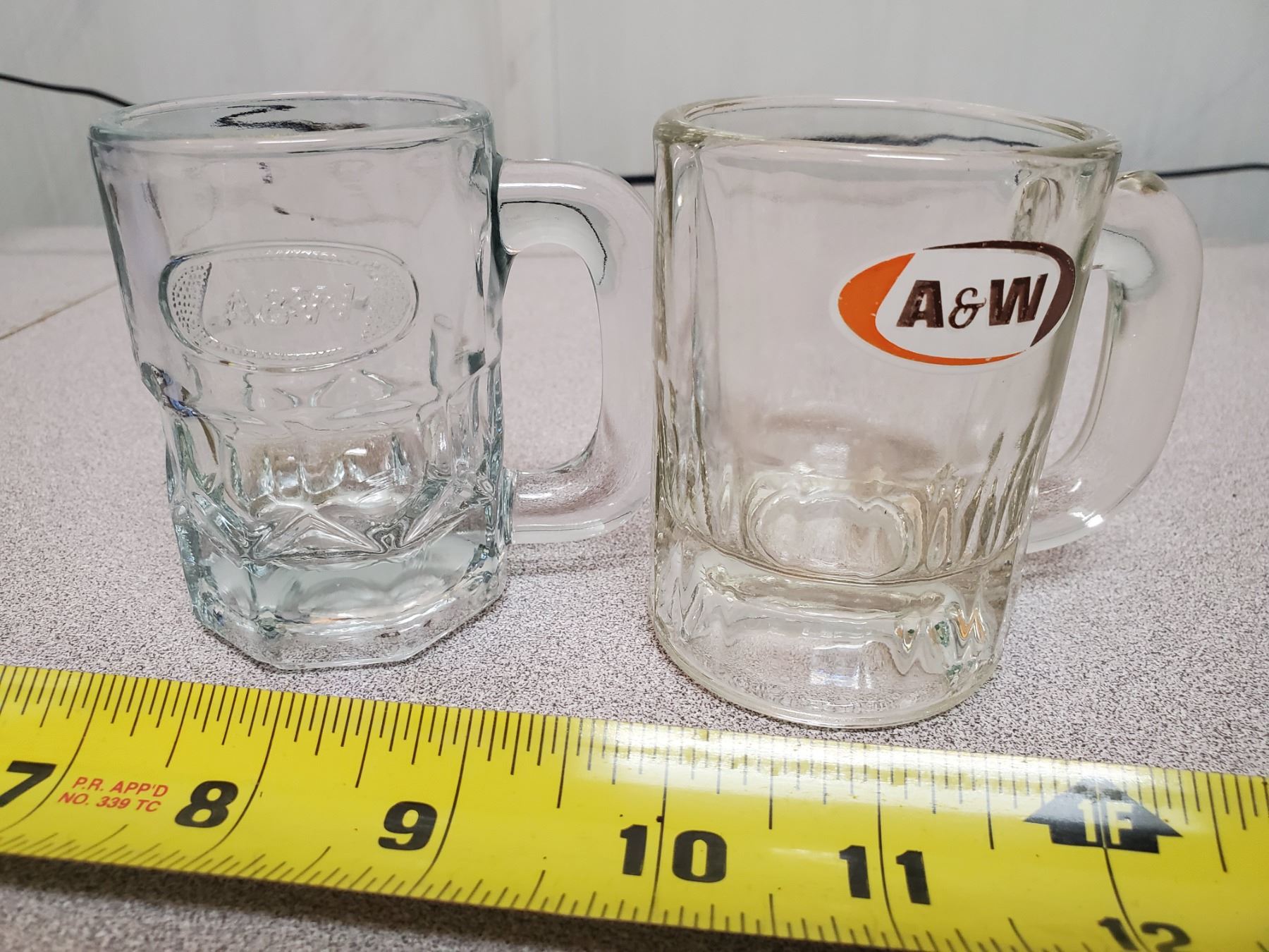 5 vintage A&W glass mugs Schmalz Auctions