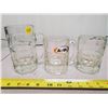 Image 4 : 5 vintage A&W glass mugs