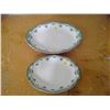 Image 1 : two green/white serving platters