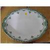 Image 3 : two green/white serving platters