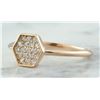 Image 2 : 0.22 CTW 18K Rose Gold Diamond Ring
