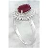 Image 3 : 1.93 CTW Ruby 18K White Gold Diamond Ring