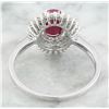 Image 4 : 1.93 CTW Ruby 18K White Gold Diamond Ring