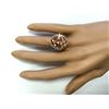 Image 4 : 13.43 CTW Natural Morganite And Diamond Ring In 14k Solid Yellow Gold