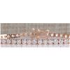 Image 1 : 5.55CTW Natural Diamond Bracelet In 14K Rose Gold