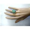 Image 4 : 4.10 CTW Natural Emerald And Diamond Ring In 14k Yellow Gold