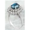 Image 3 : 6.30 CTW Zircon 18K White Gold Diamond Ring