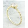 Image 3 : 0.50 CTW Diamond 18K Yellow Gold Solitaire Engagement Ring