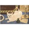 Image 2 : 1 FOLK STILL LIFE WITH CAT
