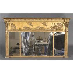 1 CLASSICAL 3-PART GILTWOOD OVERMANTLE 