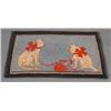 Image 1 : 1 HOOKED RUG WITH TWO CATS