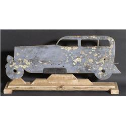 1 PAINTED WOODEN WEATHERVANE OF A PACKA