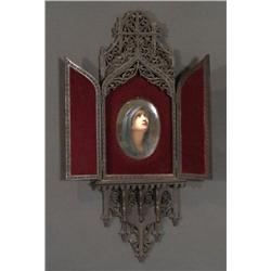 1 KPM PORCELAIN PLAQUE