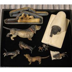 1 GROUP OF VIENNA COLD PAINTED BRONZE D