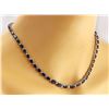 Image 2 : 36.00 CTW Natural Sapphire 18K Solid White Gold Diamond Necklace