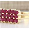 Image 2 : 2.69 CTW Natural Ruby Ring In 14k Yellow Gold