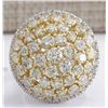 Image 1 : 7.10CTW Natural Diamond Ring In 14K Solid White Gold