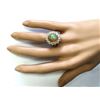 Image 4 : 5.19 CTW Natural Opal And Diamond Ring In18K Rose Gold