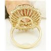 Image 3 : 11.25 CTW Natural Morganite 14K Solid Yellow Gold Diamond Ring