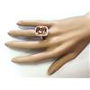 Image 4 : 11.46 CTW Natural Morganite And Diamond Ring In 18K Rose Gold