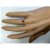 Image 4 : 0.60 CTW Natural Ruby And Diamond Ring In 14k Yellow Gold