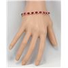 Image 3 : 18.98 CTW Natural Ruby And Diamond Bracelet In 18K Yellow Gold