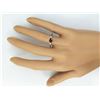Image 4 : 0.56 CTW Natural Rhodolite Garnet Ring In 14k Yellow Gold