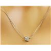 Image 2 : 0.10 CTW 18K White Gold Diamond Necklace