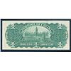 Image 2 : DOMINION OF CANADA 1911 $1.00, BC-18a, Banknote S/N 345028 PMG AU-53