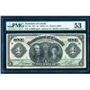 Image 3 : DOMINION OF CANADA 1911 $1.00, BC-18a, Banknote S/N 345028 PMG AU-53