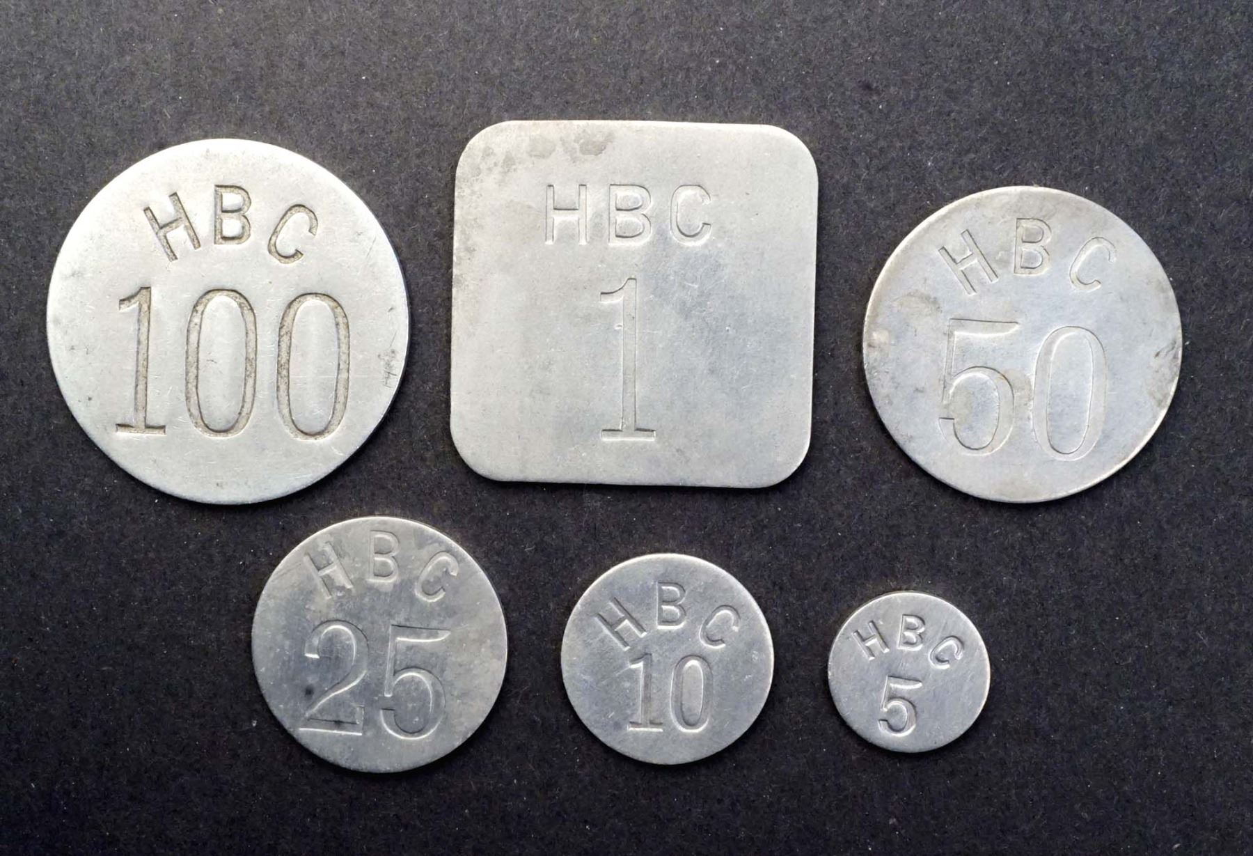 CANADA TOKEN 1946 Eastern Artic Gingras 285 HBC A Lot of 6 Tokens
