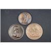 Image 1 : FRANCE 1789-1809, 3 Pcs. Uniface Electrotype Medals of Napoleon I, AE-68. RARE