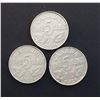 Image 1 : CANADA 1926 5 Cents Far 6. Lot of 3 Pieces. VG