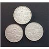 Image 1 : CANADA 1926 5 Cents Far 6. Lot of 3 Pieces. VG