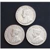 Image 2 : CANADA 1926 5 Cents Far 6. Lot of 3 Pieces. VG