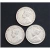 Image 2 : CANADA 1926 5 Cents Far 6. Lot of 3 Pieces. VG