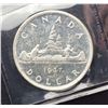 Image 1 : CANADA 1947 Silver Dollar w/Maple Leaf. ICCS UI-914, MS-60