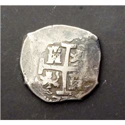 PERU 1718 KM# 34 8 Reales Cob AR-36 27.4 gms. Very Fine