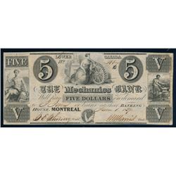 MECHANICS BANK 435-10-04 May 1, 1837 $5.00, Whiting-Harris. Graded: Extra Fine