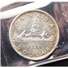 Image 1 : CANADA 1947 Silver Dollar w/Maple Leaf, Double HP. ICCS XZ-235, EF-40