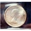 Image 2 : CANADA 1964 Elizabeth II 10 Cents Error Coin in CCCS. VF-20