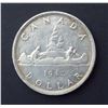 Image 1 : CANADA 1947 One Silver Dollar Maple Leaf Single HP in Very Fine+