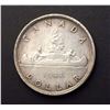 Image 1 : CANADA 1947 One Silver Dollar Maple Leaf Single HP in Very Fine+