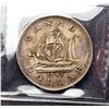 Image 2 : CANADA 1949 GEORGE VI Silver Dollar. A Lot of 5 Coins in ICCS MS-64 Holders