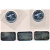 Image 1 : CANADA 2007 A Lot of 5 Silver Collectors' Pieces 3 Engelhard Bars and 2 2007 Sprott Rounds