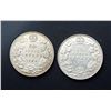 Image 1 : CANADA 1904-1912. A Lot of 2 x 50 Cents. VG-VF