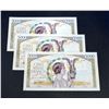 Image 1 : FRANCE 1942 5000 Francs, Lot of 3 Sequential Banknotes. P-97c. Graded: UNC