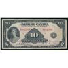 Image 1 : BANK OF CANADA 1935 $10.00, BC-7, ENGLISH, Osbourne-Towers, Graded: Fine