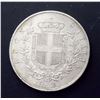 Image 2 : ITALY 1878 5 Lire, KM# 8.4, Silver 25.1 gms. Almost Uncirculated
