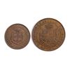 Image 2 : ITALIAN STATES 1859 TUSCANY A Lot of 2 High Grade Copper Coins